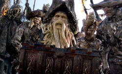The FLying Dutchman seen in The Pirates of the Caribbean