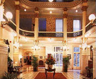 Menger Hotel's gorgeous lobby