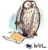 Original illustration of Winnie the Pooh's Owl