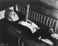 Asleep in his coffin