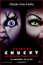 Bride of Chucky's catchy tagline: Chucky Gets Lucky
